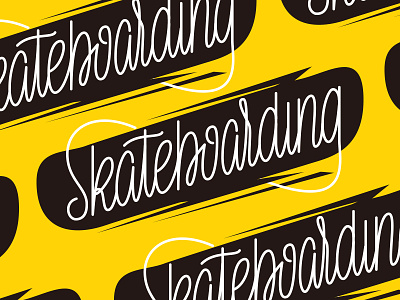 skateboarding handlettering illustration illustrator lettering skate skateboard skateboarding