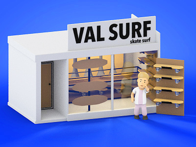VAL SURF art c4d character cinema4d digital digitalart graphic model modeling