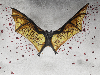Coronavirus Bat bat coronavirus drawing markers pandemic wings