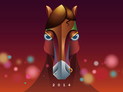 Year of the Horse illustration