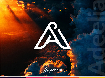 Adeelia │ Logo presentation abstract branding business colorful contrast creative dynamic geometric gradient logo design minimal minimalist professional simple startup