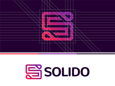 Solido │ Logo construction booking branding business clean colorful contrast creative gradient logo design minimal minimalist professional simple