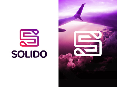 Solido │ Logo presentation booking branding business clean colorful contrast creative gradient logo design minimal minimalist professional s letter simple