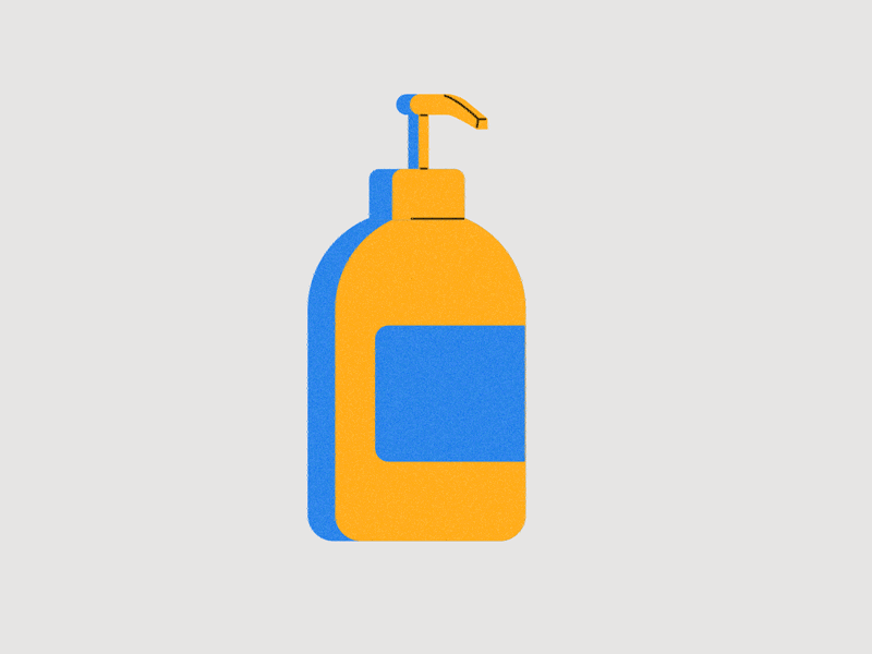 Wash your hands aftereffects bottle duotone faucet hand illustration motion graphics soap washing water