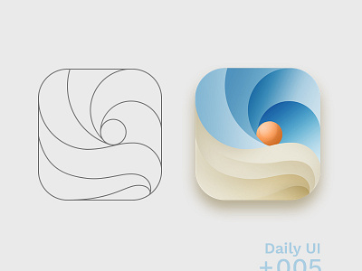 DailyUI - 005 - App Icon app icon daily ui experimental weather icon