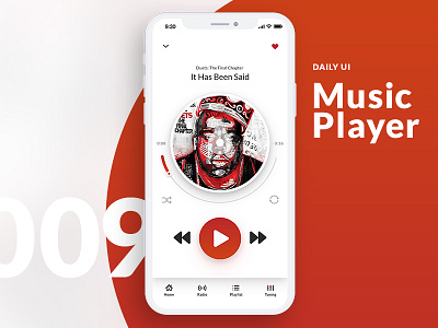 DailyUI - 009 - Music player 009 daily ui mobile app music player