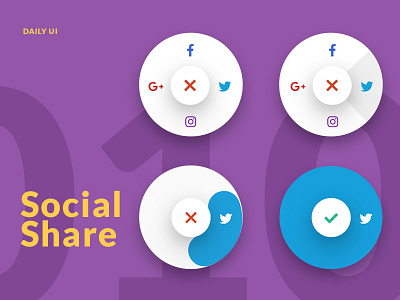 DailyUI - 010 - Social Share