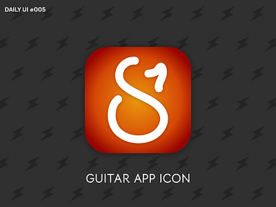 Icon for Guitar App dailyui dailyui 005 guitar icon vector vector illustration