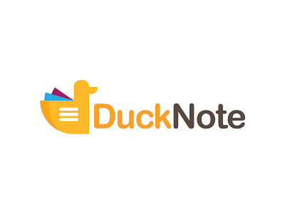 Duck Note illustration logo logo design logotype minimal minimal logo minimalist negative space logo