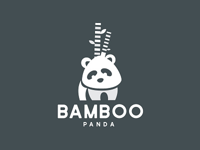 Bamboo Panda illustration logo design logotype minimal minimal logo minimalist