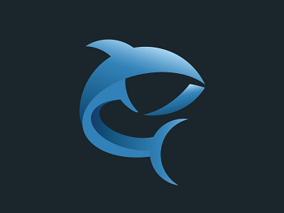 Gradient Fish Logo