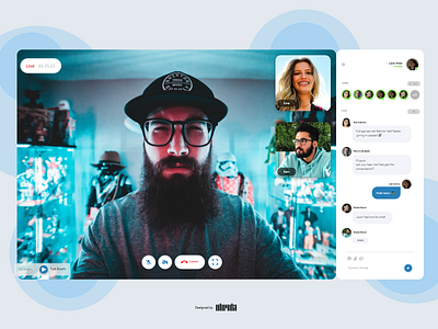 Talk Room - Video Conferencing app call camera chat communications conferencing live livestream ui video call