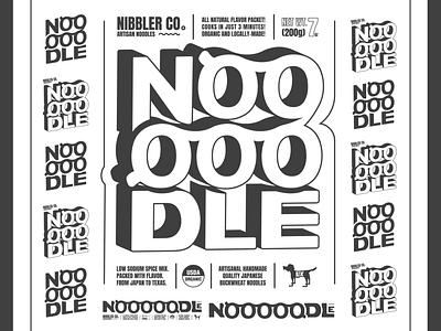 Brand Identity Case Study "Nibbler Co. Noodle" branding design graphic design illustration interface design logo typography vector