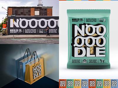 Brand Identity Case Study "Nibbler Co. Noodle" branding design graphic design illustration interface design logo typography vector