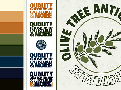 Logo and Brand Identity Work for Olive Tree Antiques