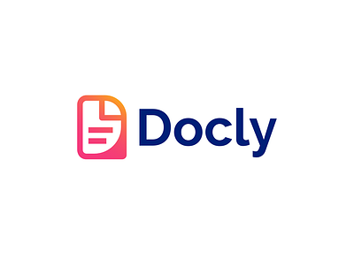 Docly app brand identity branding icon illustration logo logodesign minimal ui