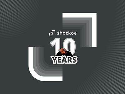 Shockoe Turns 10 anniversary art branding design figma icon illustration logo perspective rva shockoe typography ui