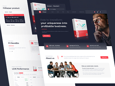 FOREX MARKETPLACE - Website Design ui