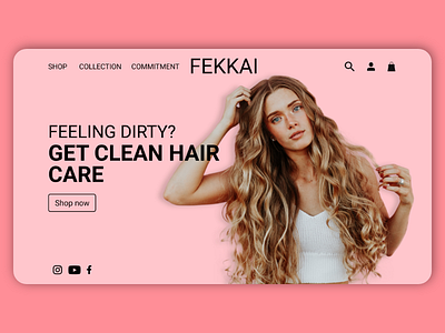 Fekkai Design Concept uidesign ux design website design