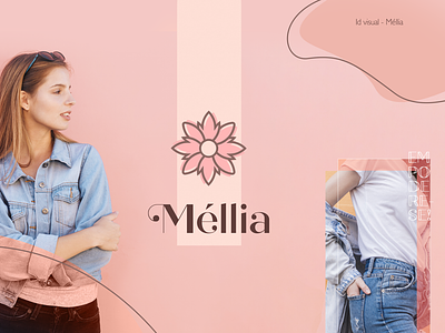 Méllia brand branding design fashion goldenratio logo process