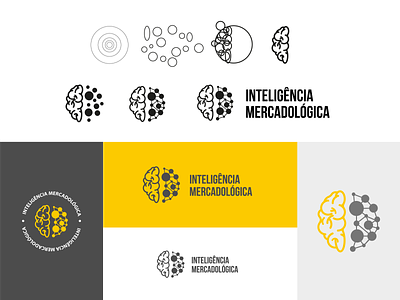 Market Intelligence - Logo brain brand branding design golden ratio goldenratio logo logodesign process