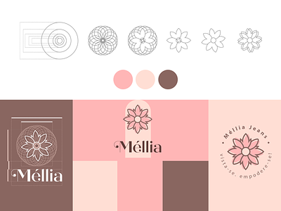 Méllia - Grid and Concept brand branding design fashion golden ratio goldenratio logo logodesign process