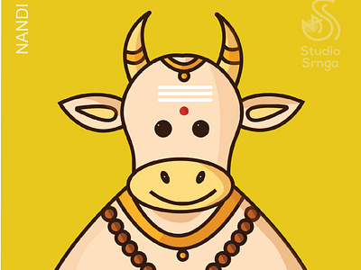 Nandi adobe illustrator divinebull illustration indian illustrator shiva studiosrnga