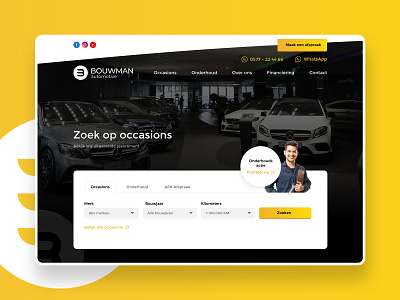 Car dealer website — Bouwman occasions