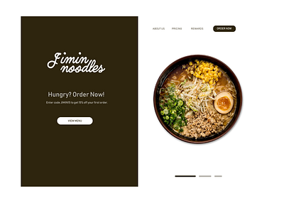 Food Brand branding design illustration illustrator landing page minimal typography ui ux