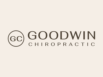 Goodwin Chiropractic Logo brand brand identity branding chiropractic design logo logo design