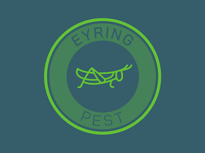 Eyring Pest Stamp design digital dribble grasshopper icon pest control stamp ui uiux ux vector vectorart