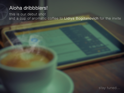 Hello dribbblers apps debut design hello ui