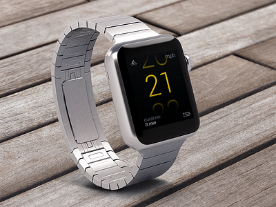 Concept of bicycle speedometer for Apple Watch