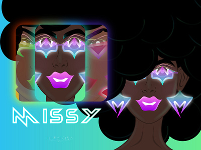 Toxic Trio: Missy art character color cosplay design female galaxy games illustration illustrator neon superhero universe vector visual