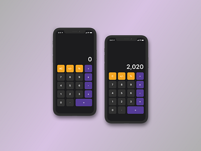 Calculator - DailyUI 04 calculator dailyui dailyui 004 design ios ui