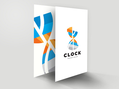 Sand Clock Logo retro