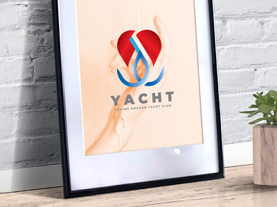 Yacht Club Logo Design water drop