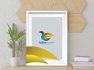 Lake Swan Logo flying