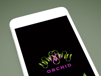 Orchid Flower Perfume Logo organic