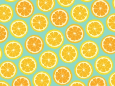 Meyer Lemon Slices citrus digital illustration digital painting fruit illustration lemon slice lemons procreate summer surface design surface pattern