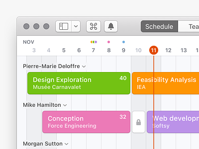 Mac App - old style app appkit application calendar cocoa dark desktop icon icons mac mac os mac osx macos macos x macosx nswindow schedule toolbar ui window