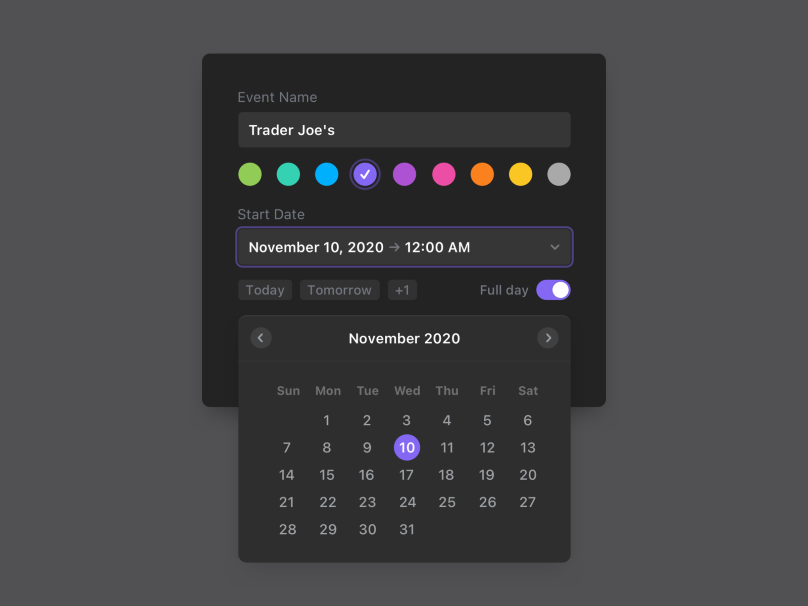 UI Calendar Component By Bg-d On Dribbble