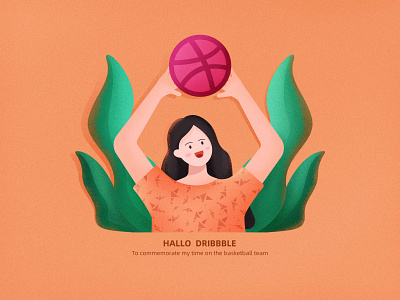 hallo dribbble illustration logo