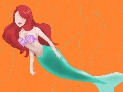 Sketchy - Mermaid ariel artworks digital illustration digital painting digitalart digitalillustration digitalinspiration illustration mermaid