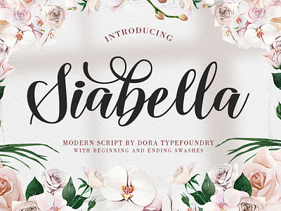 Siabella Script branding calligraphy crafted cursive design elegant handmade headline letter lovely luxury modern pretty quotes script signage stylish typeface