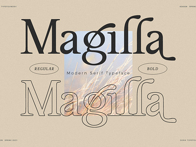 Magilla - Modern Elegant Serif branding design elegant font design headline logo modern poster quotes stylish