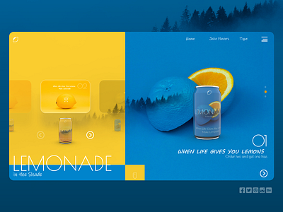 Lemonade website concept.