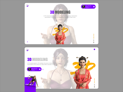 3D MODELING Website Concept. 3d animation 3d art 3dsmax adobe xd branding creative digital art dribbble illustration uiux website