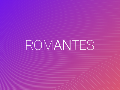 Brand antes curves design gradient logo roman sketch