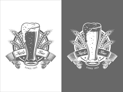 Drinks & Beverage Logo - Beer Bar Logo - Pub Logo